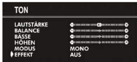 JVC AV21KT1SPF - Effekt einstellen: - 1