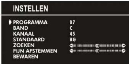 JVC AV21KT1SPF - Kanaal handmatig in een programmanummer zetten: - 1