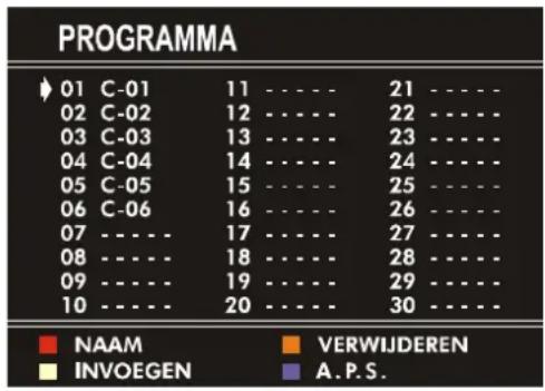 JVC AV21KT1SPF - Menu "PROGRAMMA" - 1