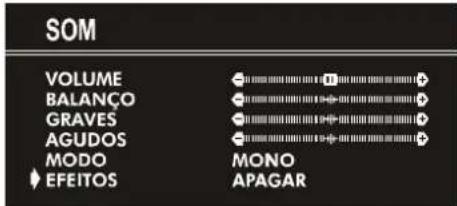 JVC AV21KT1SPF - Configuração do Efeito do Som: - 1