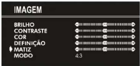 JVC AV21KT1SPF - Configuração do Matiz (so para o modo AV): - 1