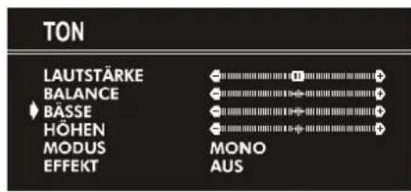 JVC AV21KT1SPF - Basse einstellen: - 1