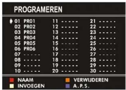 JVC AV21BJ8EPS - Menu "PROGRAMEREN" - 1