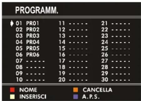JVC AV21BJ8EPS - Menu PROGRAMM. (Programmazione) - 1