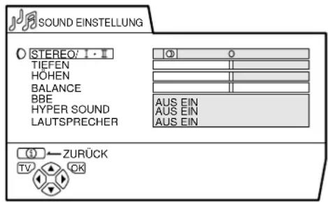 JVC AV32H20EU - SOUND EINSTELLUNG - 1