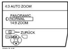 JVC AV32H20EU - Wahlen Sie 4:3 AUTO ZOOM und drucken Sie dann die Taste OK. - 1