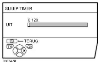 JVC AV32H20EU - Kies SLEEP TIMER en druk hierna op de toets OK - 1