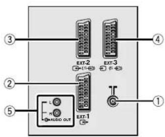 JVC AV32H20EU - Panel posterior - 1