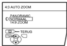 JVC AV32H20EU - Kies 4:3 AUTO ZOOM en druk hierna op de toets OK - 1