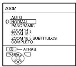 JVC AV28X28EU - ■ Cómo seleccionar el modo de ZOOM - 1