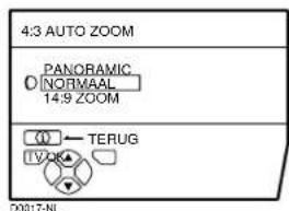 JVC AV28X28EU - Kies 4:3 AUTO ZOOM en druk hierna op de toets OK - 1