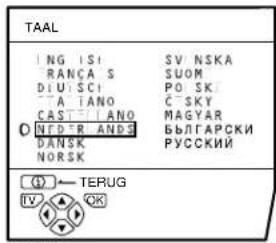 JVC AV28X28EU - Kies TAAL en druk hierna op de toets OK - 1