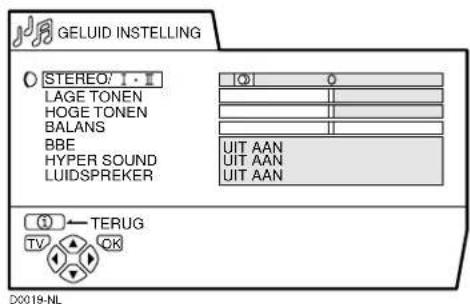 JVC AV28X28EU - GELUID INSTELLING - 1