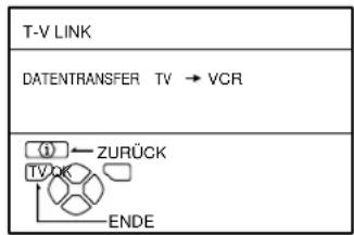 JVC AV28X28EU - Drücken Sie die Taste OK zur Anzeige des Menüs T-V LINK. - 1