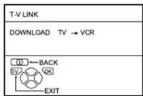JVC AV28X25EU - Press the OK button to display the T-V LINK menu - 1