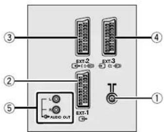 JVC AV28X25EU - Rear Panel - 1
