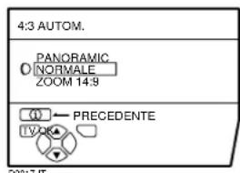 JVC AV28X25EU - Selezionare 4:3 AUTOM. e quindi premere il tasto OK. - 1