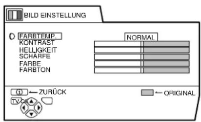JVC AV28X25EU - BILD EINSTELLUNG - 1