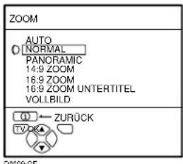JVC AV28X25EU - Wahlen Sie den ZOOM-Modus - 1