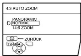 JVC AV28H20EU - Wahlen Sie 4:3 AUTO ZOOM und drucken Sie dann die Taste OK. - 1