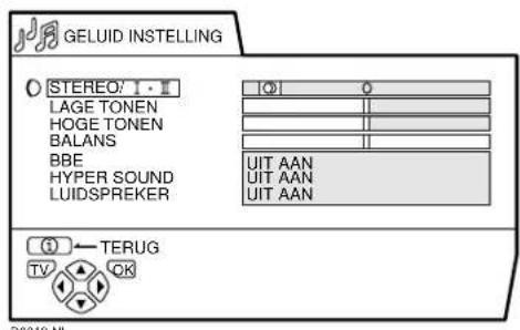 JVC AV28H20EU - GELUID INSTELLING - 1