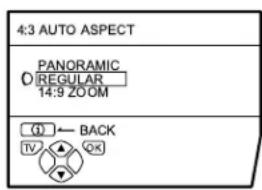 JVC AV28H20EU - Escolha 4:3 AUTO ASPECT e depois prima o botão OK - 1