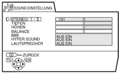 JVC AV28H20EU - SOUND EINSTELLUNG - 1