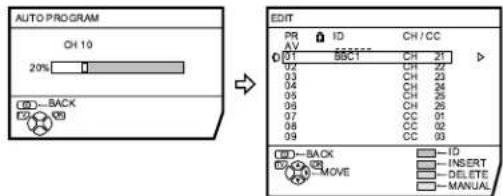 JVC AV28H20EU - Press the blue button to start the AUTO PROGRAM function - 1
