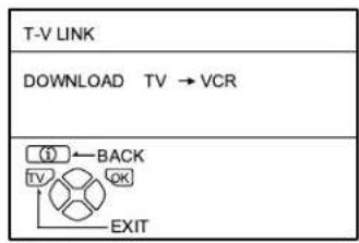 JVC AV28H20EU - Press the OK button to display the T-V LINK menu - 1