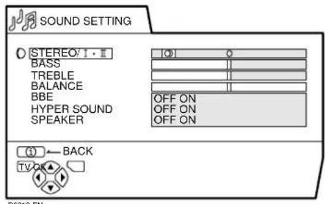 JVC AV28H20EU - SOUND SETTING (definição do som) - 1