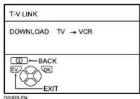 JVC AV28H20EU - Prima o botão CK para visualizar o menu T-V LINK - 1