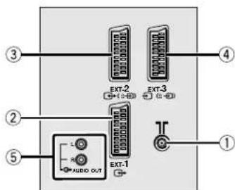 JVC AV28CH1EU - Rear Panel - 1