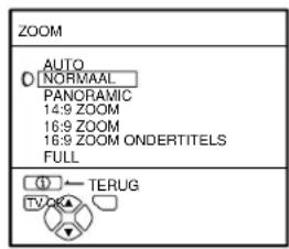 JVC AV28CH1EU - Kies de ZOOM-instelling - 1