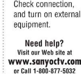 SANYO CTL1554 - QuickTips - 1
