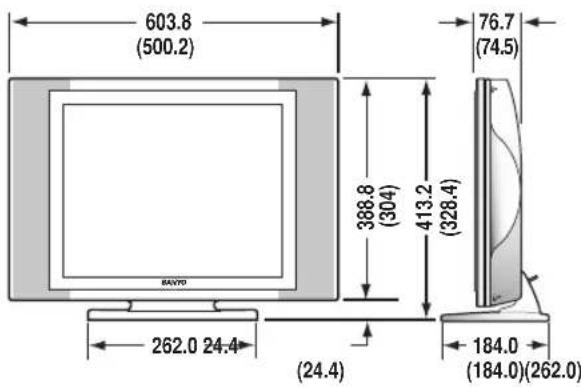 SANYO CTL1554 - Position du téléviseur ACL - 1