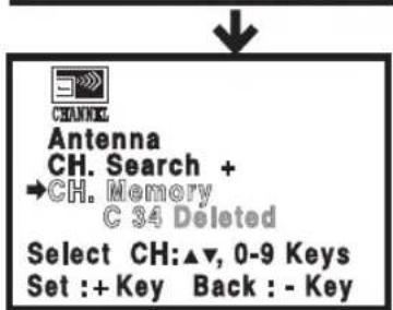 SANYO CTL1554 - Adding or deleting Channels - 6