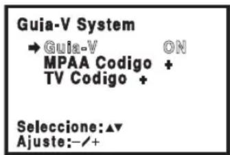 SANYO CTL1554 - Selecciónando un Código depelículas MPAA - 1