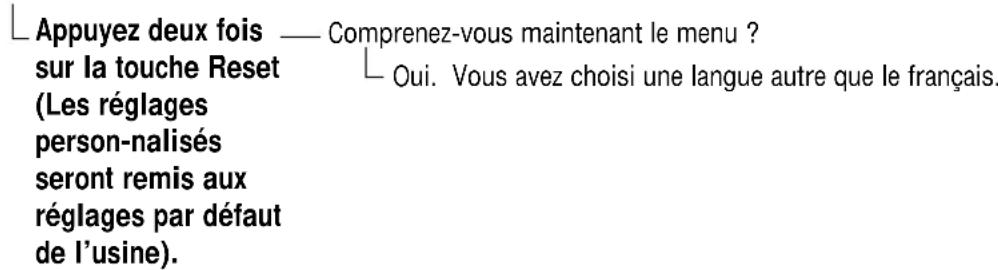 SANYO DS25390 - Je ne comprends pas ce qui apparait au menu à l'écran - 1