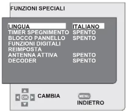 SEG Kansas - Impostazioni Menu Funzioni Speciali - 1