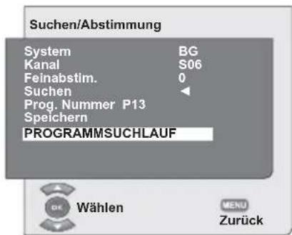SEG Indiana - Kanäle automatisch abstimmen und speichern - 1