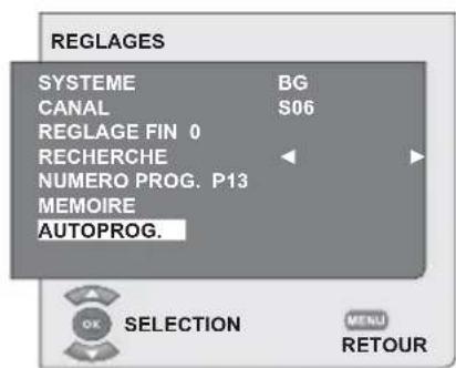 SEG Indiana - 6.2.1-Recherche et mémorisation automatique des chaînes - 1