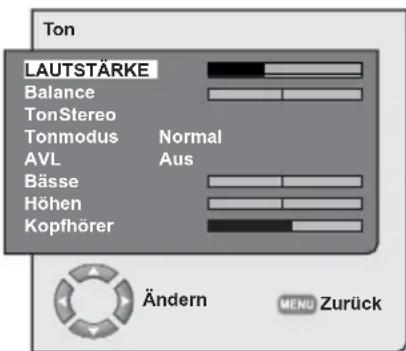 SEG Indiana - Tonmenu-Einstellungen - 2