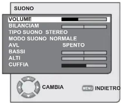 SEG Indiana - Impostazioni Menu Suono - 2