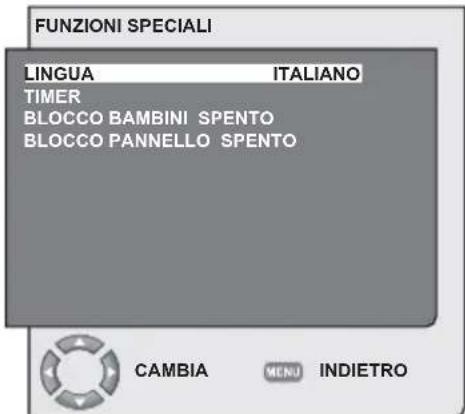SEG Indiana - Impostazioni Menu Funzioni Speciali - 2