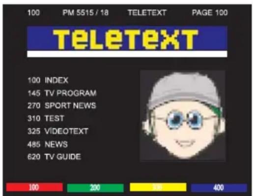 SEG Indiana - Accesso alla modalità televideo - 2