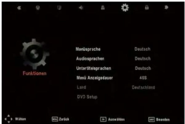 SEG ArtColor - Funktionen Menü (Optionsmenü) - 1