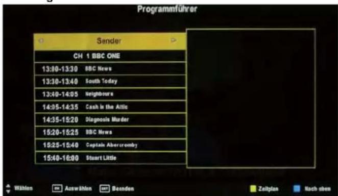SEG ArtColor - EPG-Menü (nur bei DVB-T) - 2