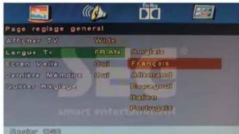 SEG ArtColor - OSD Language (Langue OSD) - 1