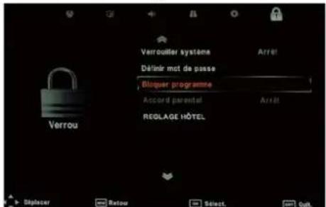 SEG ArtColor - Menu Verrouillage - 1