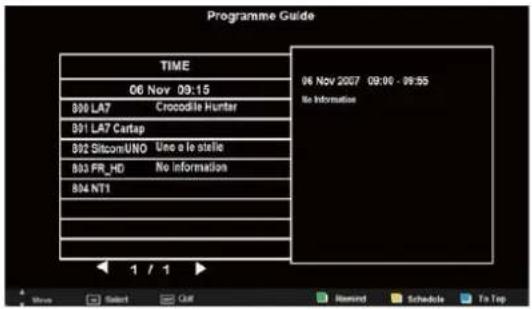 SEG ArtColor - EPG menu - 1